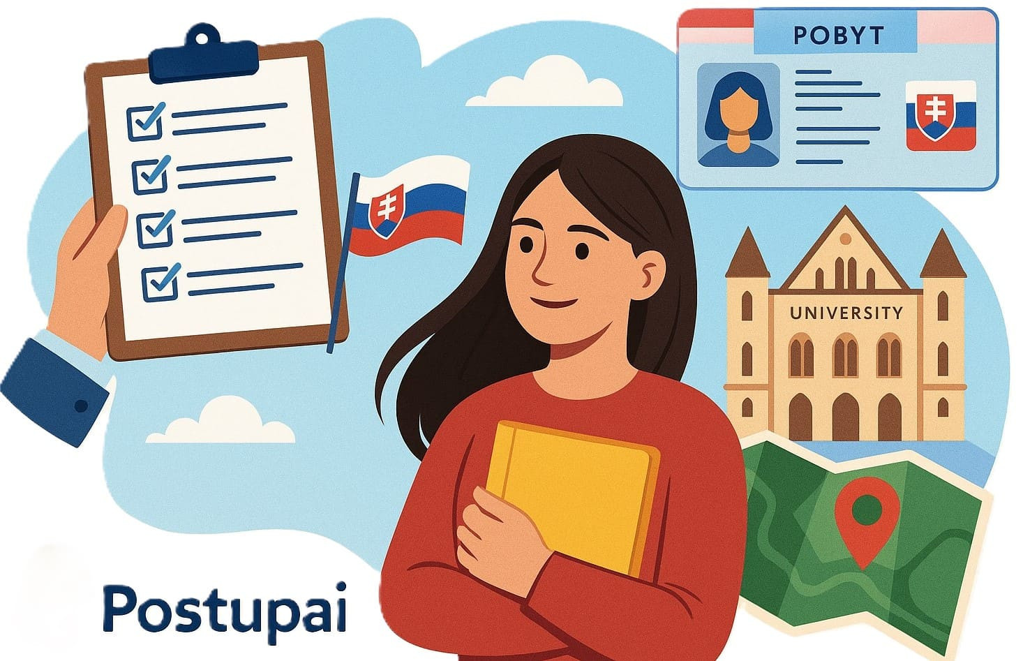 Иллюстрация к статье «Как выбрать компанию для поступления в Словакию - полный гид для студентов и родителей»